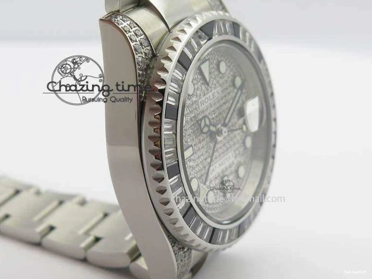 Bracelet A3186 Bp-Maker Black SS 116759 II On Dial SS Diamond Ruby Crystal GMT-Master 0312